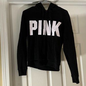 PINK Soft Black Zip-up Jacket